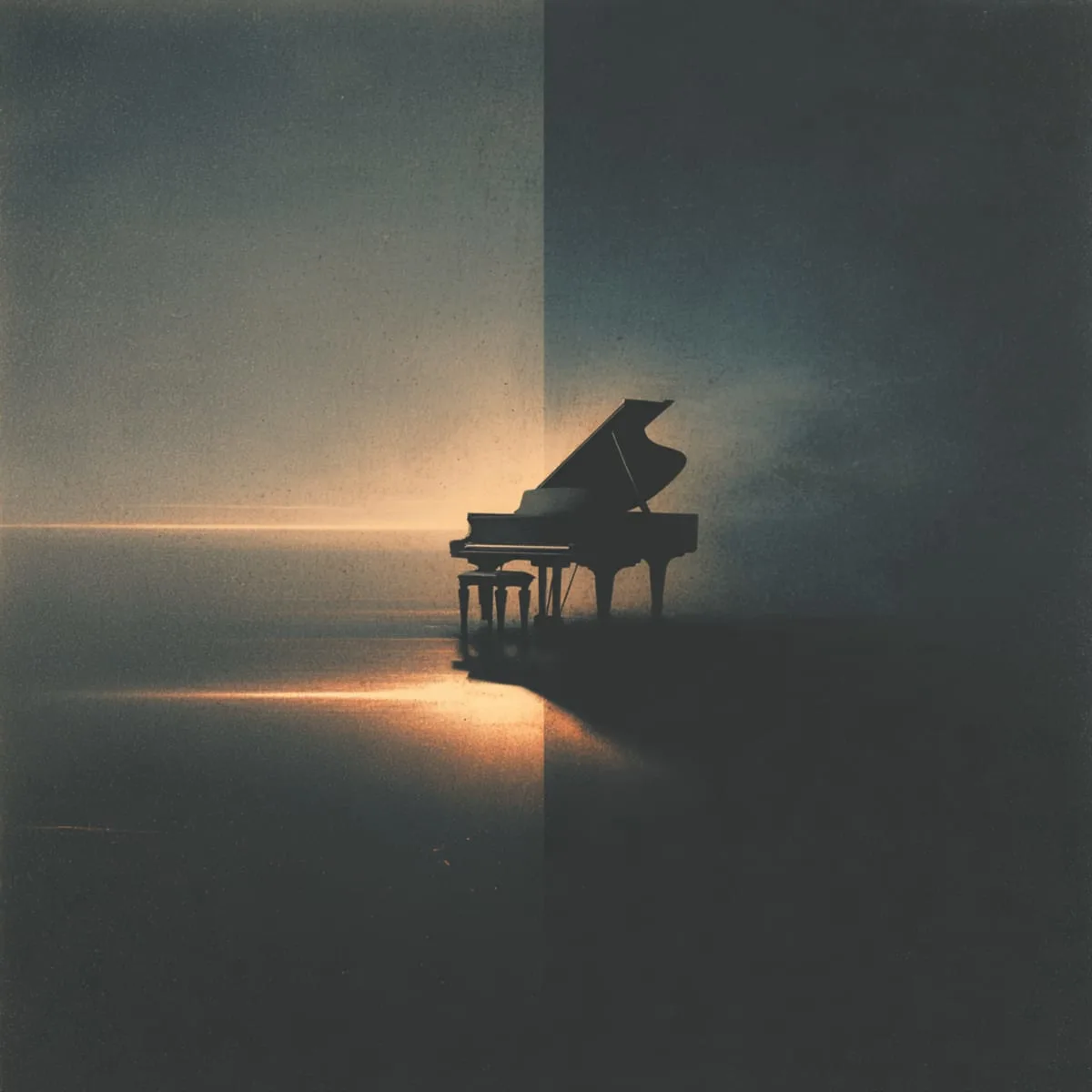 Walking Through Orange Light