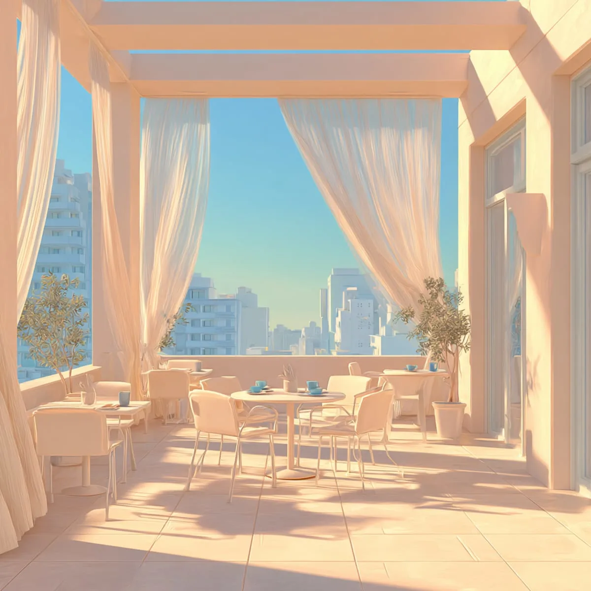 Porch In Soft Daylight