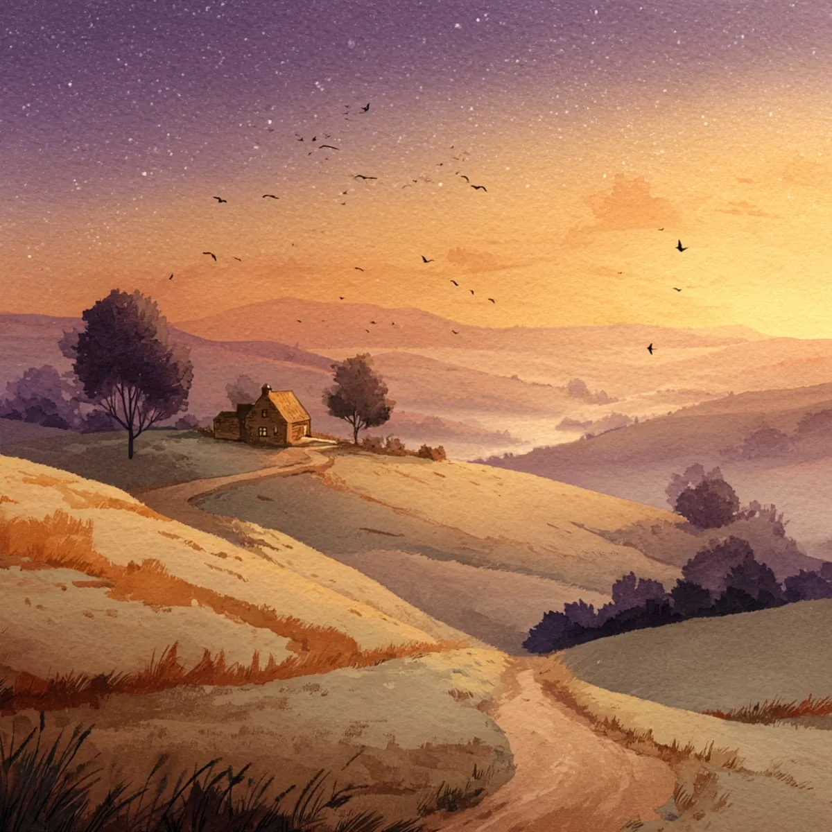 A Road in Blue Silence